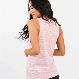 Zyia Active Small blossom pink Chill tank top cut outs